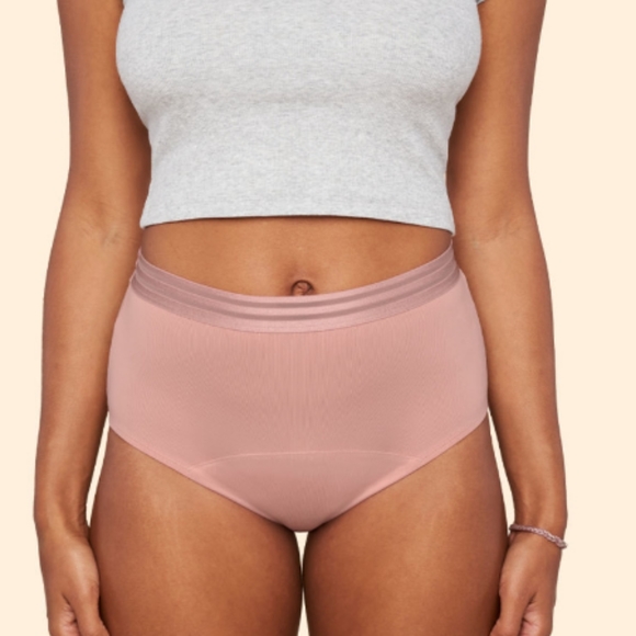 Thinx for All Leaks Basic Hi-Waist, Light Absorbency Reusable Washable Panty - Picture 2 of 12